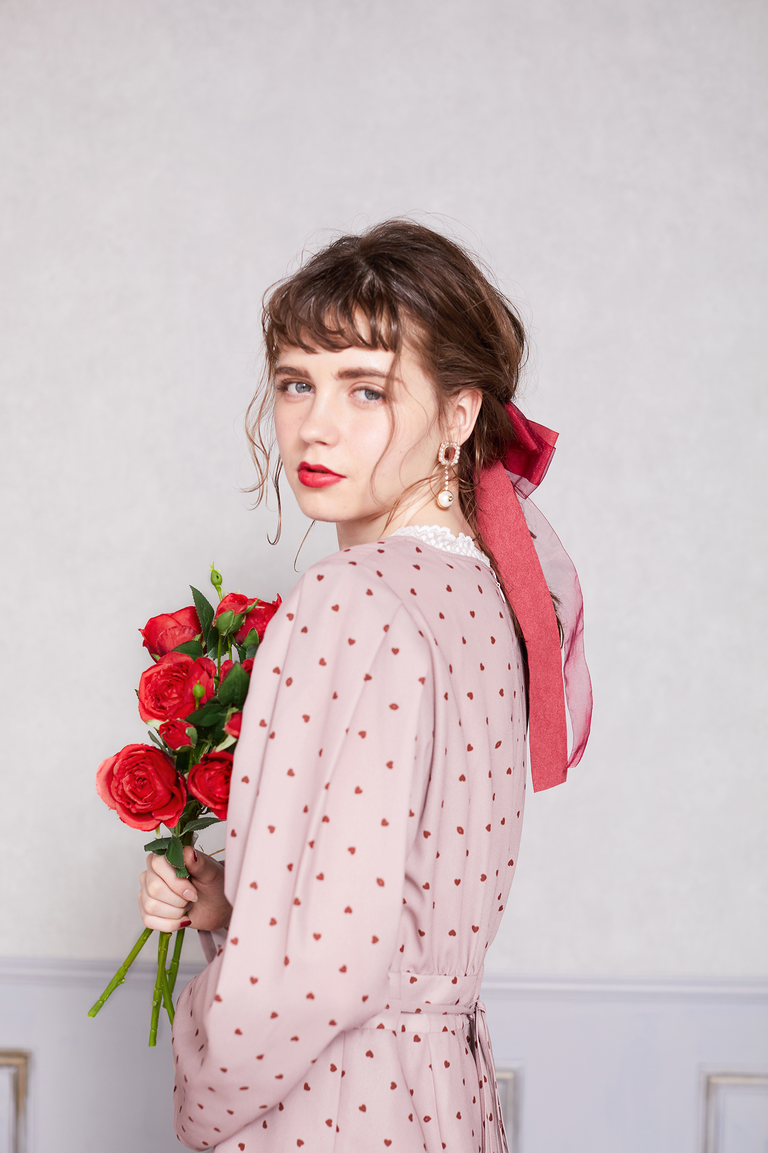 ハート リップのオリジナル柄 ハニーサロンからredなバレンタイン コレクション Emo Miu エモミュー ハート リップのオリジナル柄 ハニーサロンからredなバレンタイン コレクション Emo Miu エモミュー