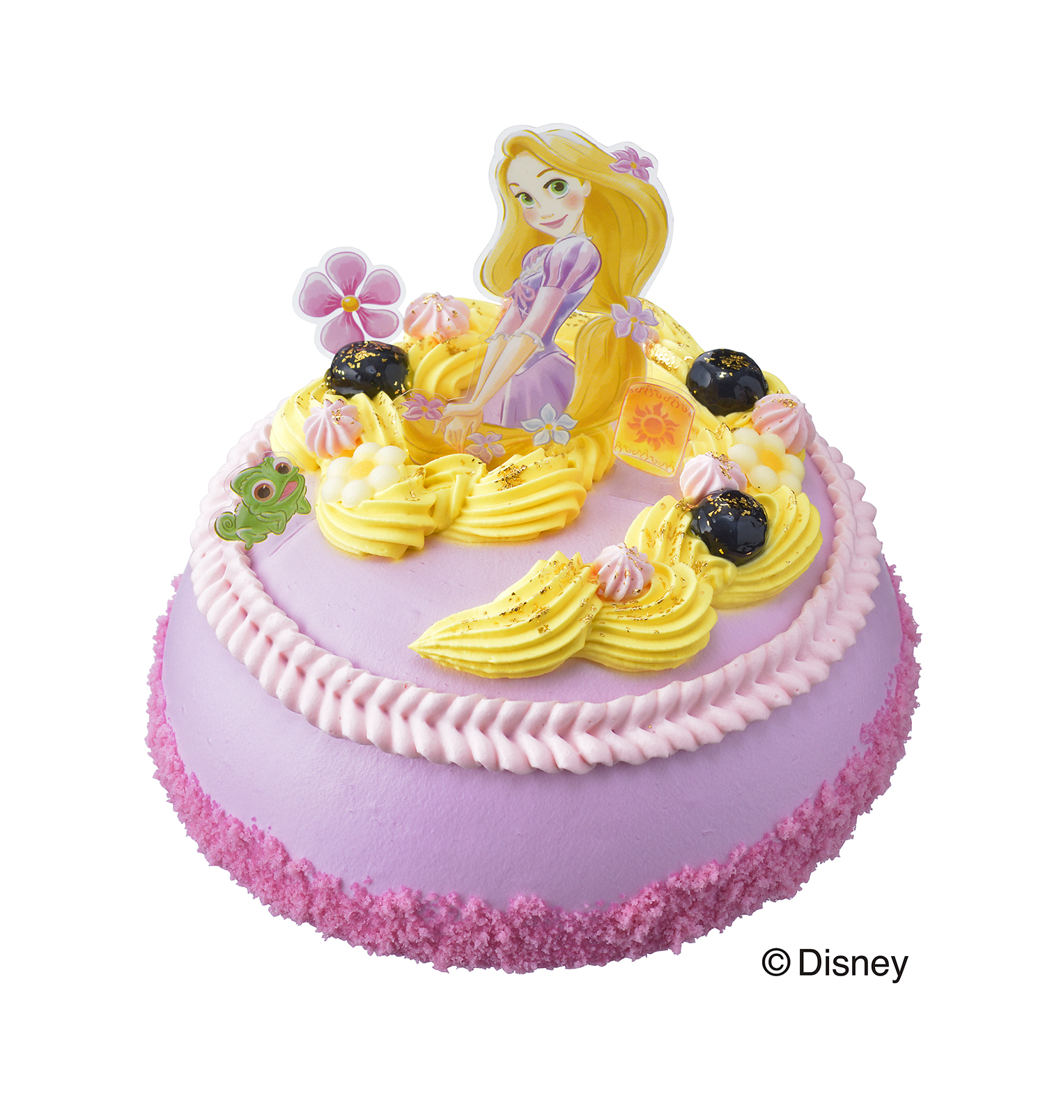 1 000台 ディズニープリンセス ラプンツェル をイメージしたパープルのドレスのデコレーションケーキ Emo Miu エモミュー