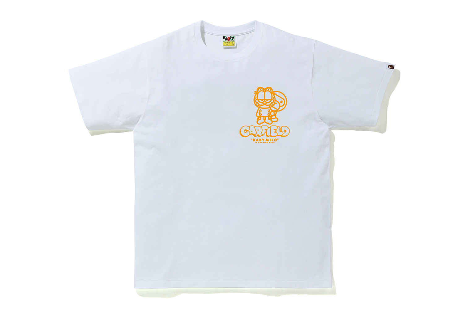 【L】BAPE X GARFIELD(ガーフィールド) tee Tシャツ
