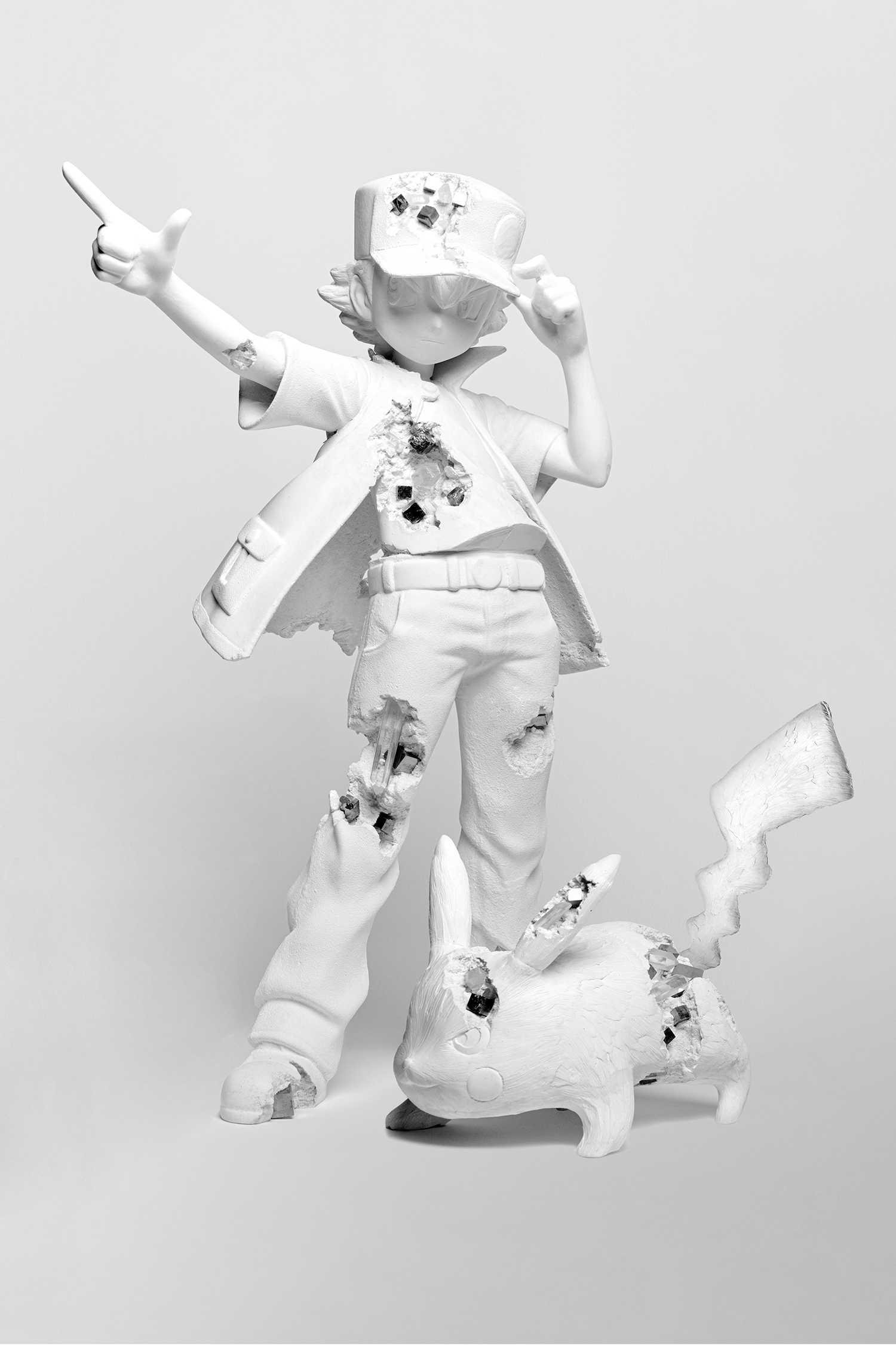 ブロンズ製の巨 ピカチュウがパブリックアートとして登場 Daniel Arsham Pokemon 渋 パルコで展覧会開催 Emo Miu エモミュー