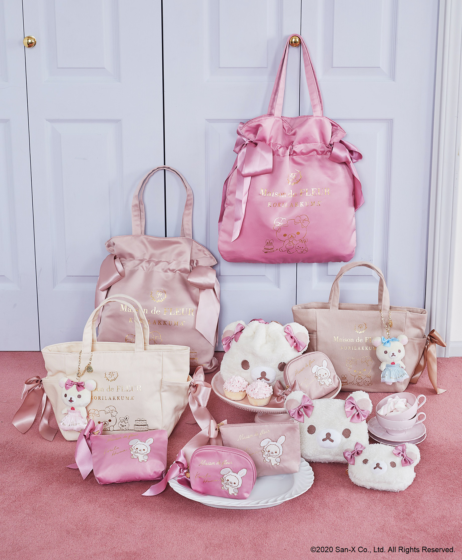 バッグチャーム（Maison de FLEUR・くまのぬいぐるみ）コリラックマ  