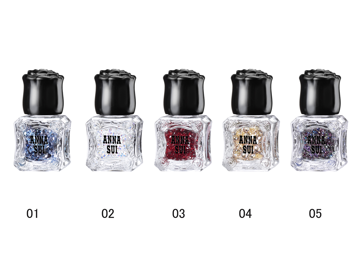 香水瓶のようなパッケージ アナ スイからひと塗りで気分上がるネイルコレクション新登場 Emo Miu エモミュー