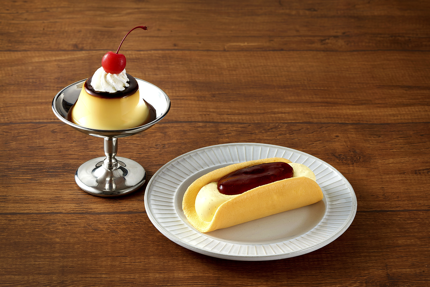 レトロ喫茶店の プリン とふわふわケーキを一体化 Kasanel プリンケーキアイス 新発売 Emo Miu エモミュー