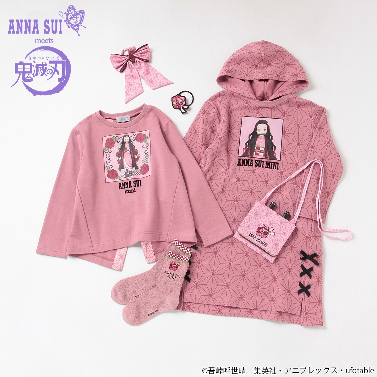 鬼滅の刃×ANNA SUI初コレクション登場！禰豆子と胡蝶姉妹をイメージ