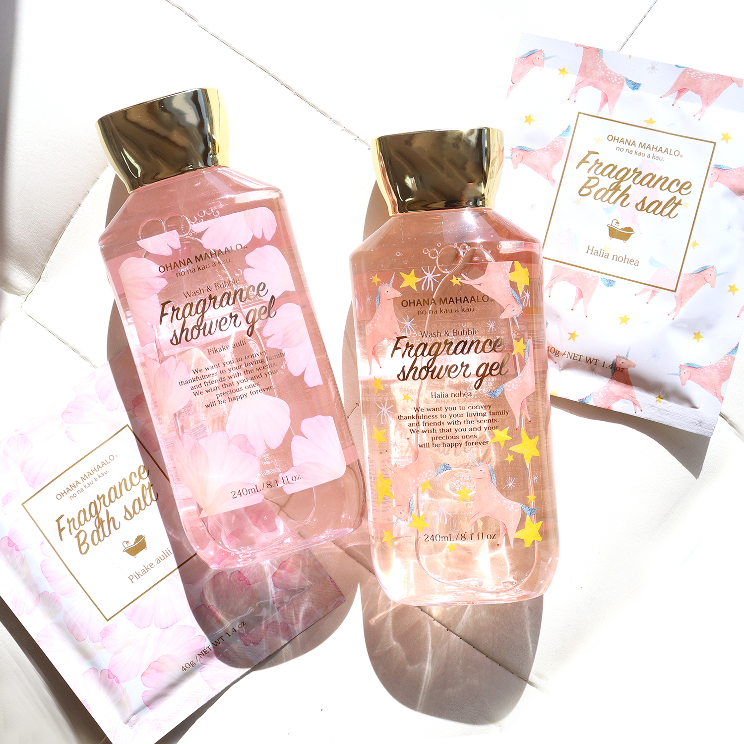 オハナ マハロ フレグランスシャワージェル バスソルト の香り高いバスアイテムで極上のリラックス体験を Emo Miu エモミュー