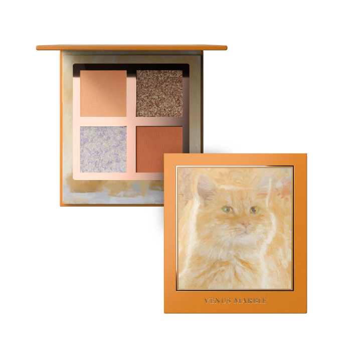 愛猫家が生み出したニャンとも愛らしい猫モチーフの高発色アイシャドウ  