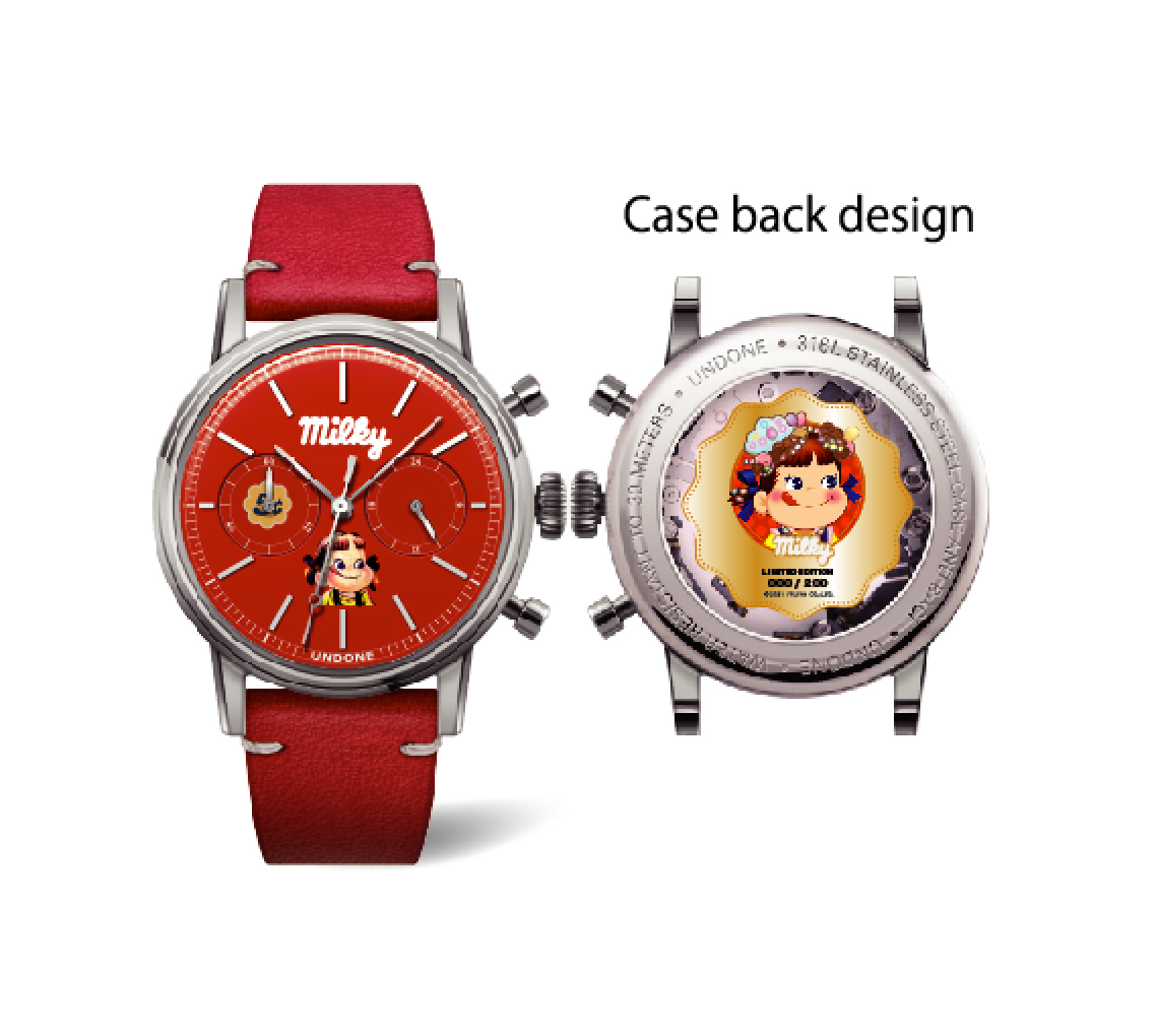 UNDONE MILKY70`S PEKO RED ペコちゃん ミルキー70周年 - 腕時計(アナログ)