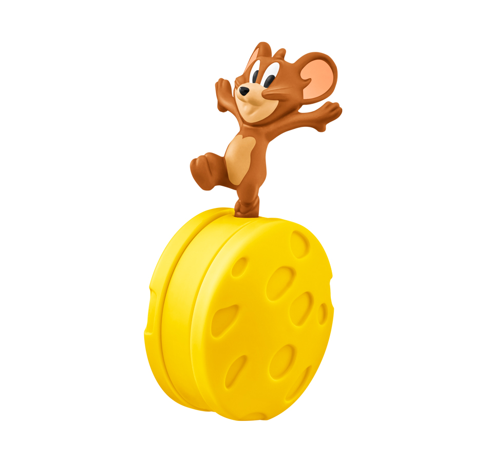 チーズからひょっこり顔を出すジェリーや金魚鉢をかぶったトムまで マクドナルド ハッピーセット トムとジェリー Emo Miu エモミュー