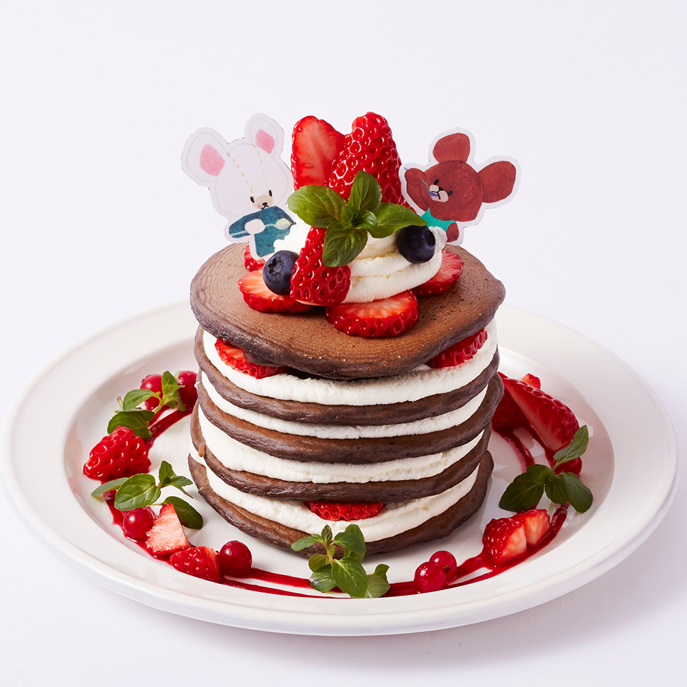 史上初 誕生日専用のパンケーキセットがj S Pancake Cafeから登場 発売記念で くまのがっこう コラボが復活 Emo Miu エモミュー