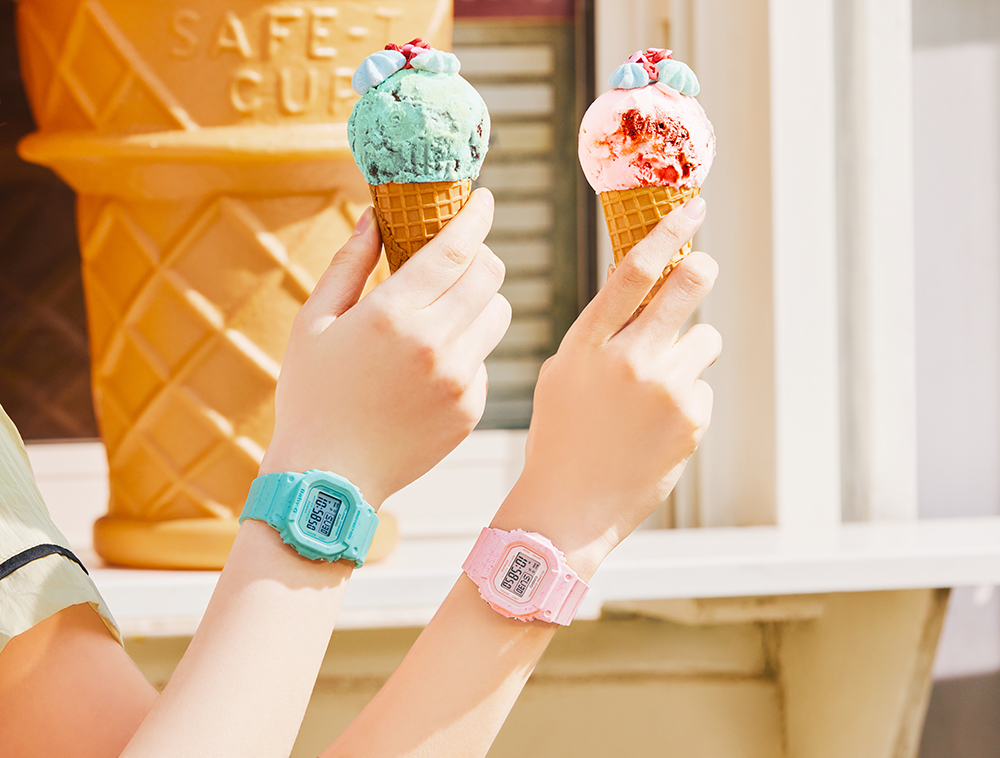 アイスクリームカラー バニラ ホワイト BGA-2700CR-7AJF CASIO カシオ Baby-G ベイビージー ベビージー レディース 腕時計 国