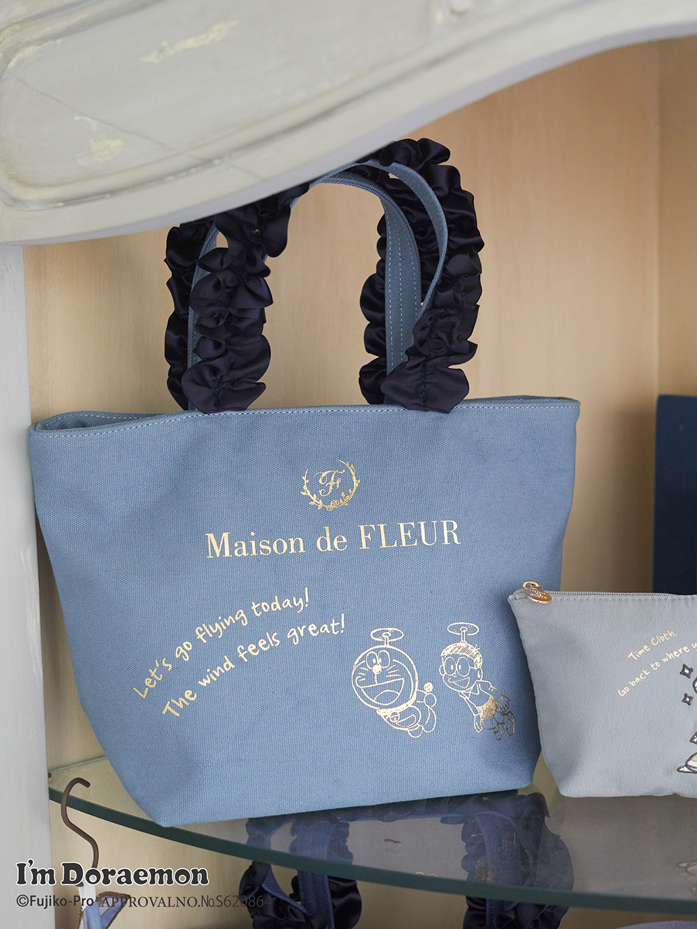 【新品】Maison de FLEUR ドラえもん フリルハンドル トートバッグ