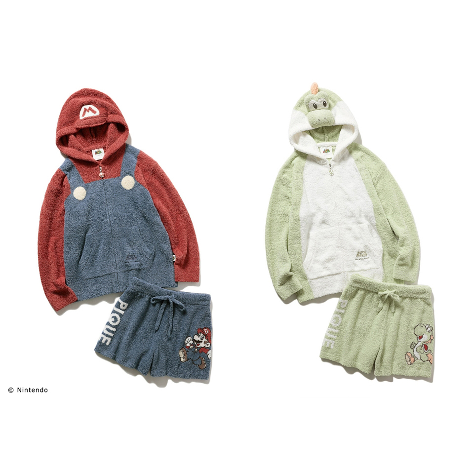 gelato pique(ジェラート ピケ)、マリオとヨッシーのパーカー＆パンツ  