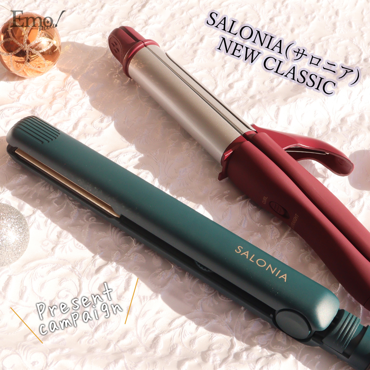 SALONIA ストレートヘアアイロン 15mm ニュークラシックグリーン 【67%OFF!】 15mm