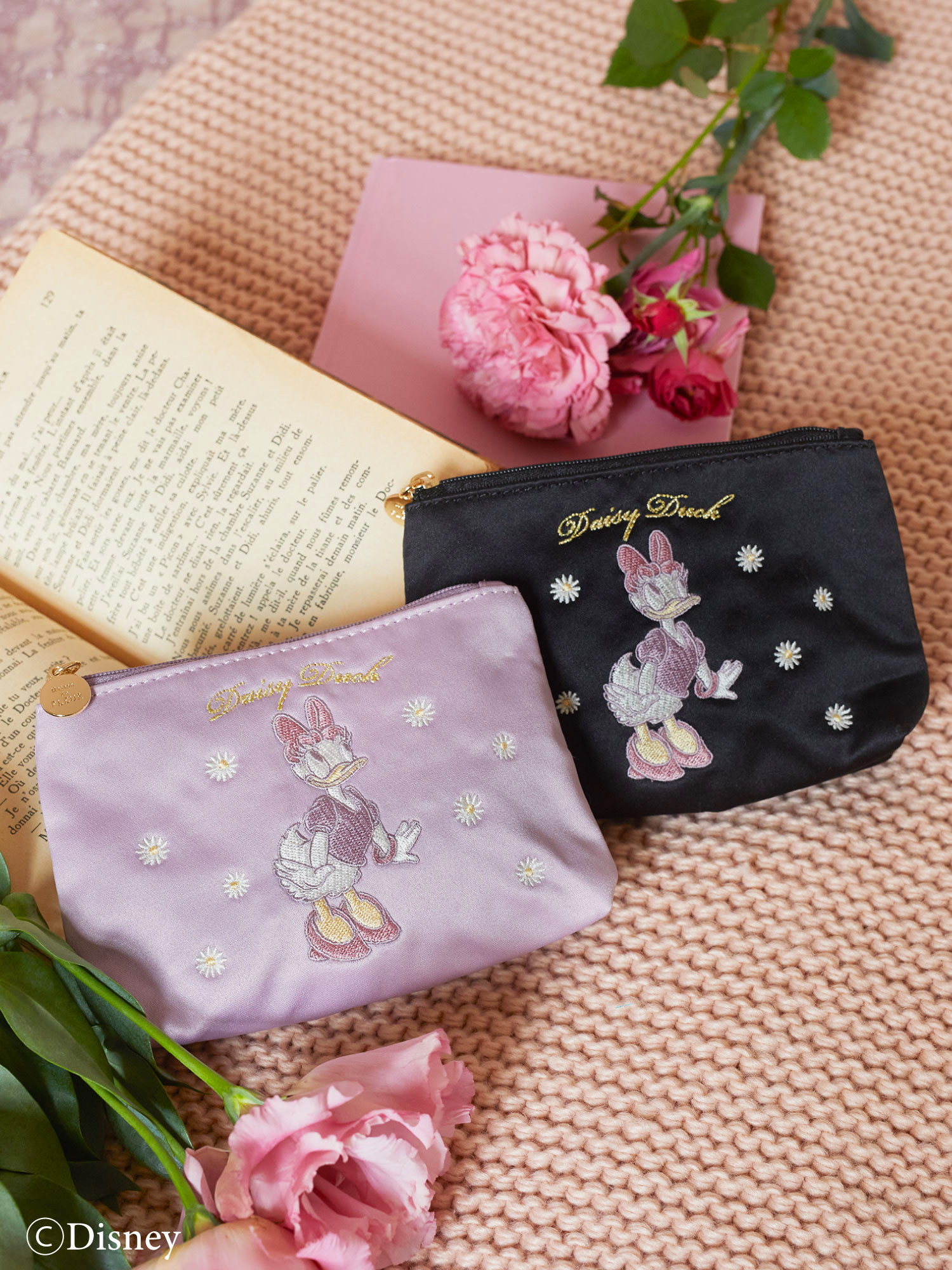 小さなリボンがついたリボン型ポーチも！Maison de FLEUR「デイジー 