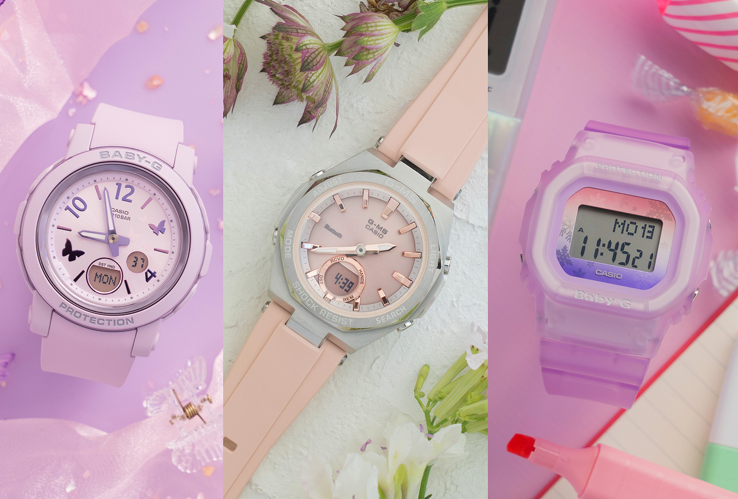 ハッピーオーラ溢れるBABY-Gのピンク時計で春を先取り！ | Emo!miu｜エモミュー