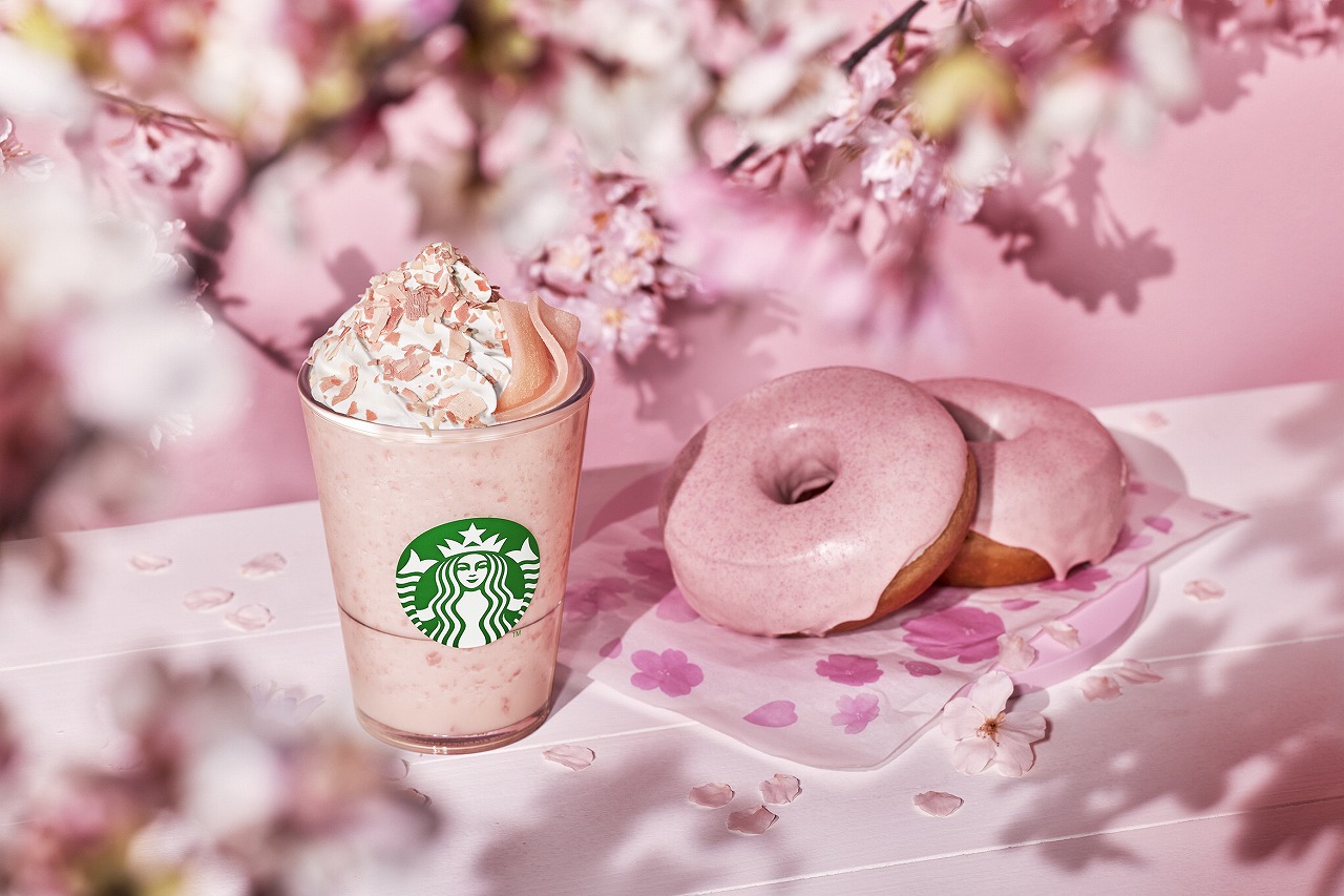 スターバックス新作「さくら ストロベリー 白玉 フラペチーノ®」登場 