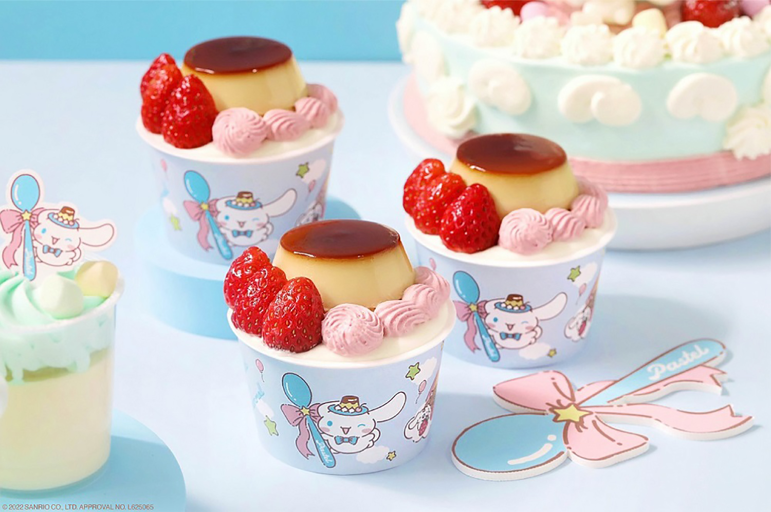 レインボーカラーの2段ケーキも Pastel パステル シナモロールと初のコラボスイーツを発売 Emo Miu エモミュー