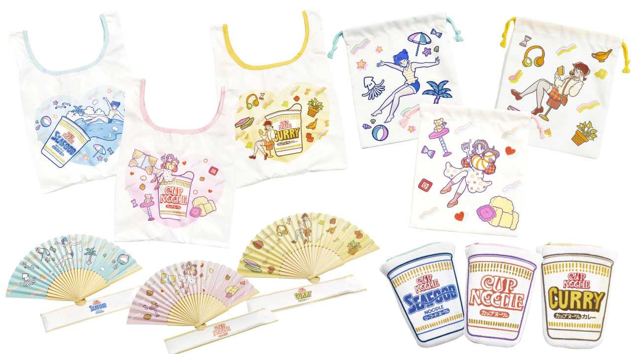 3coins カップヌードル コラボ決定 サンレモ のイラストがプリントされたジップバッグやグラス マスキングテープがラインナップ Emo Miu エモミュー