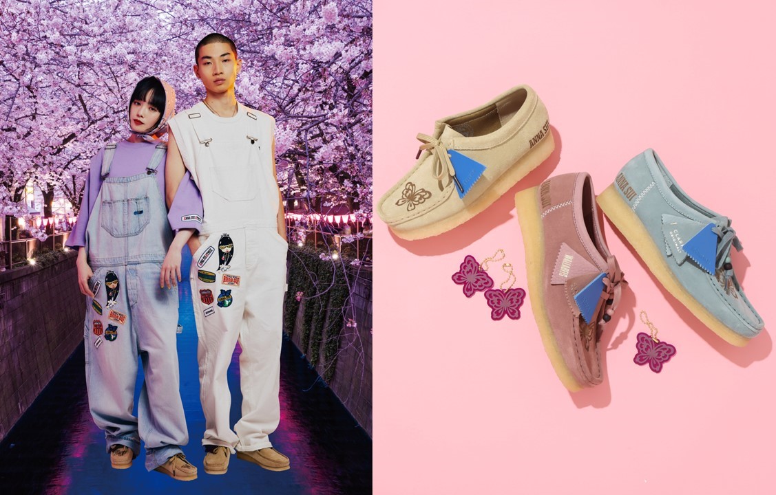ANNA SUI × atmos × Clarks Originalsトリプルコラボが実現！蝶が 