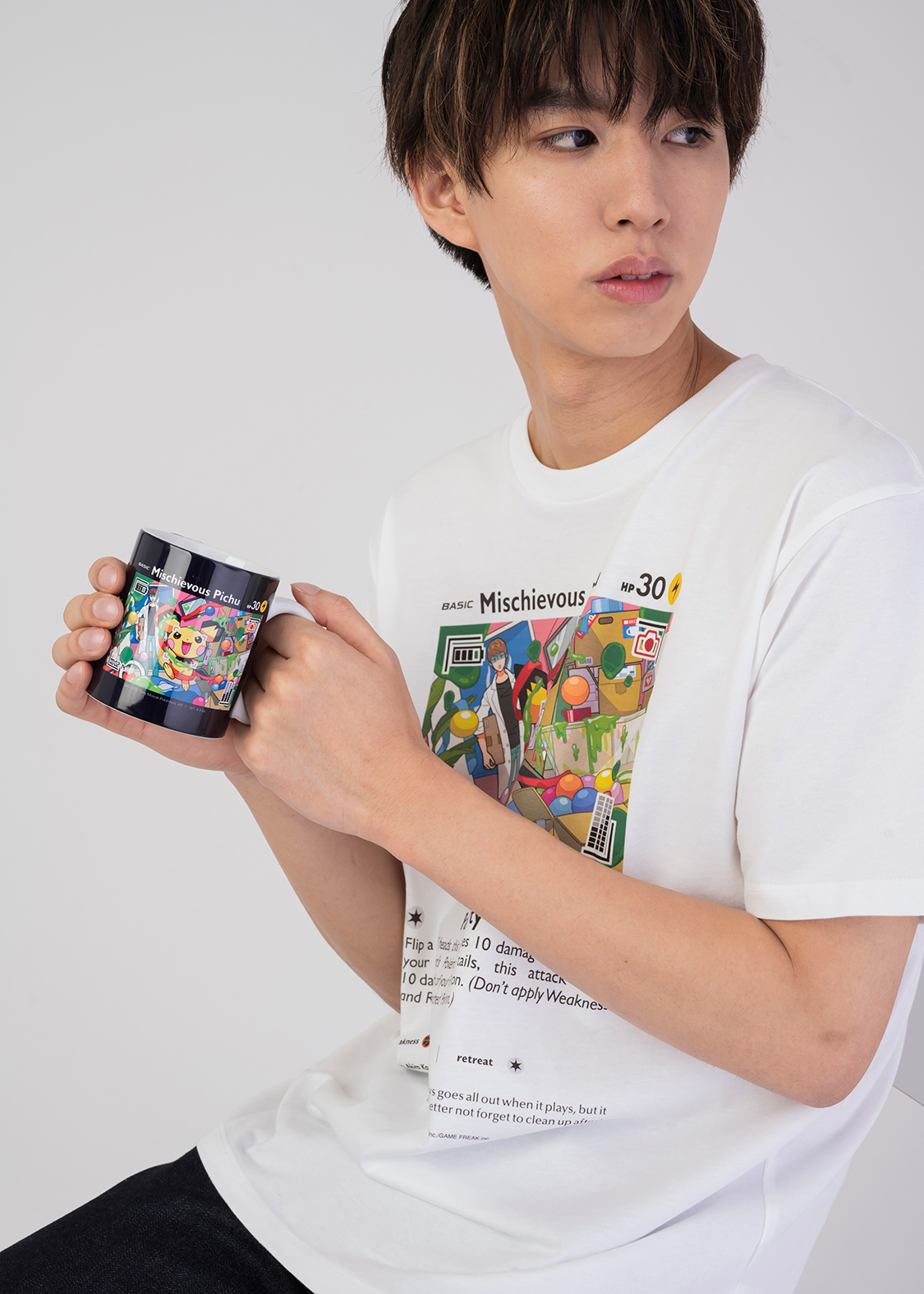 ポケカ×はじめしゃちょー×グラニフ！ピチューがデザインされたTシャツ 