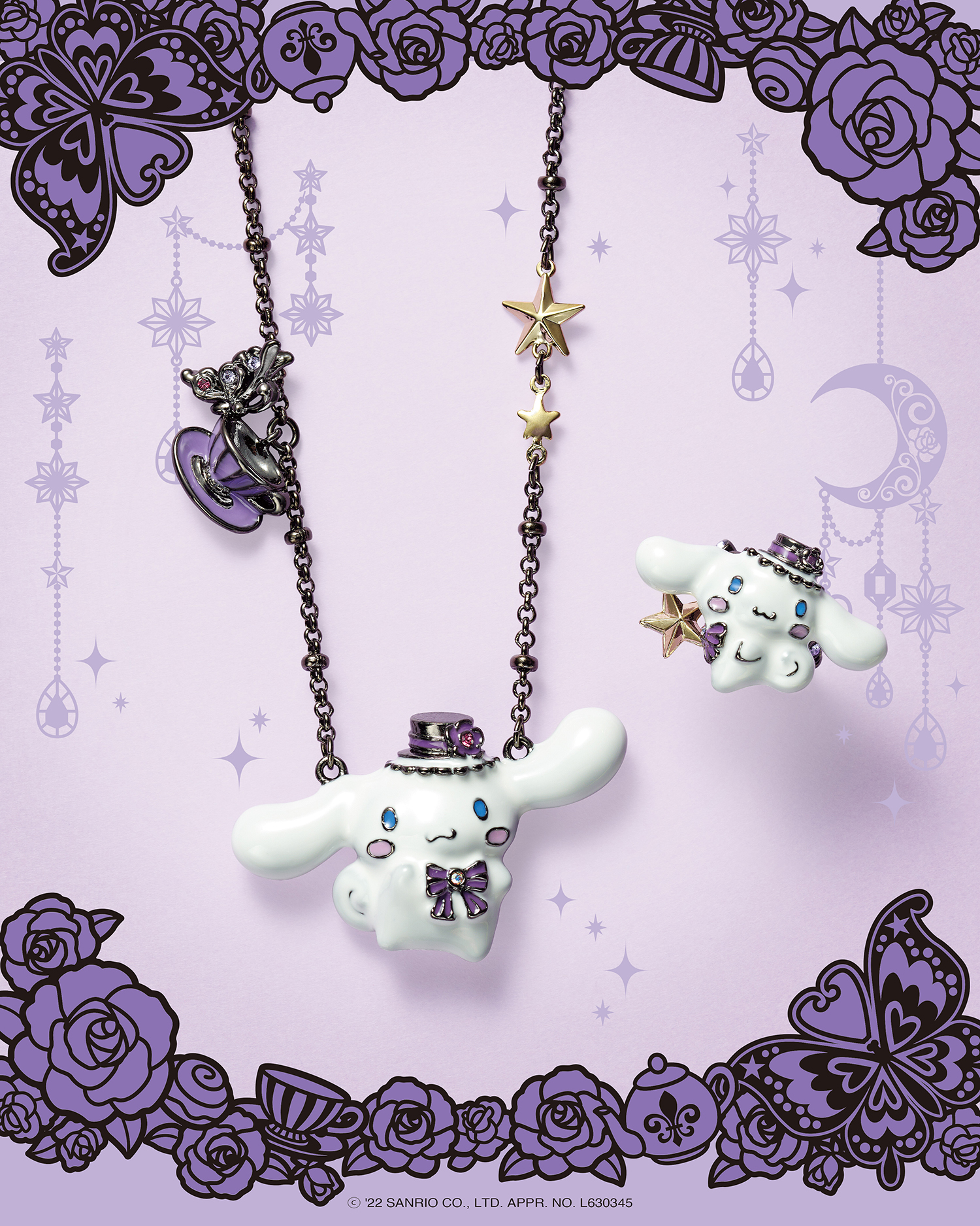 ANNA SUI×シナモロール」コラボネックレス＆イヤーカフ発売！もこもこ 