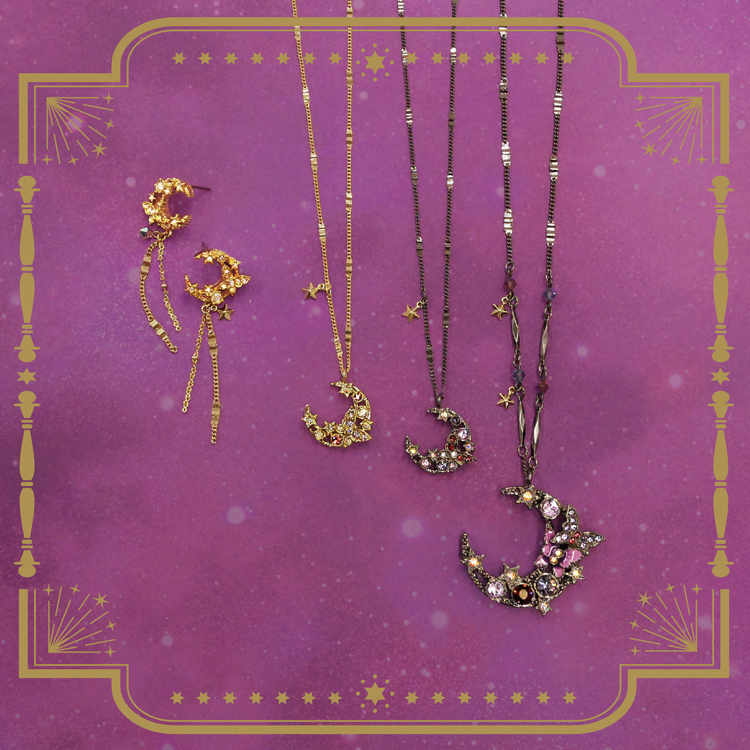 ANNA SUI(アナスイ)、カットガラスが凛と煌めく「月モチーフ 