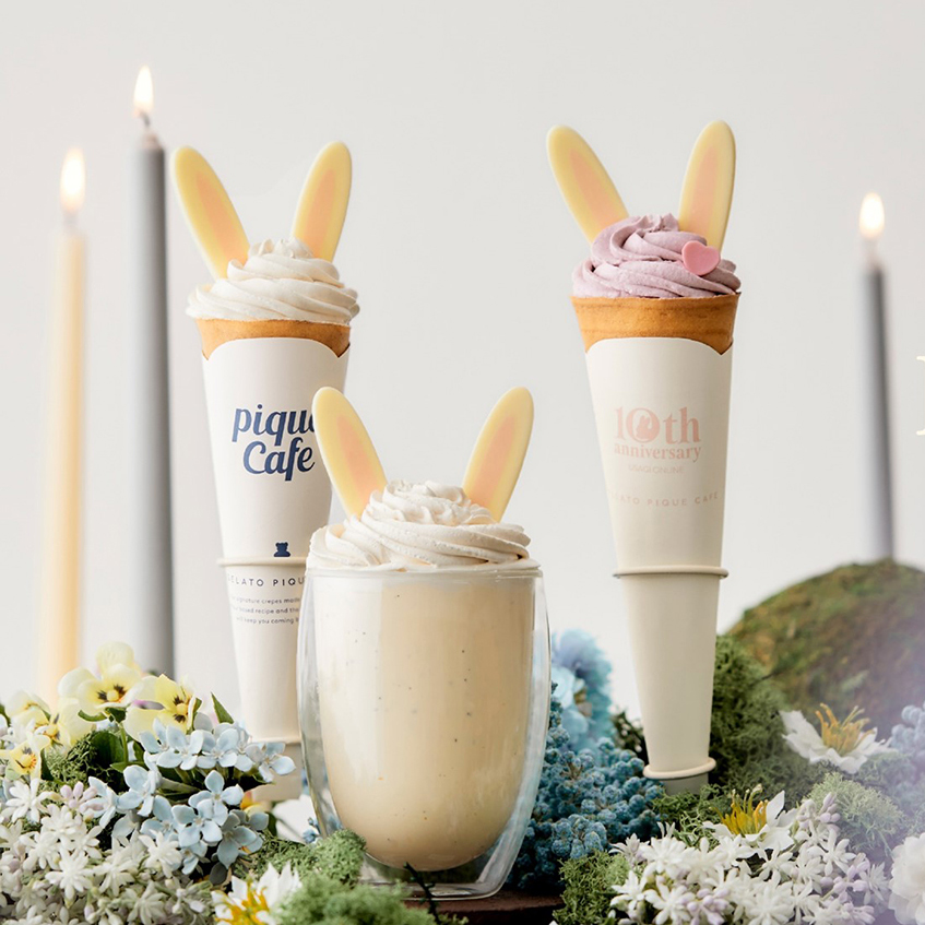 gelato pique cafe(ジェラート ピケ カフェ)に、限定ウサギスイーツが  