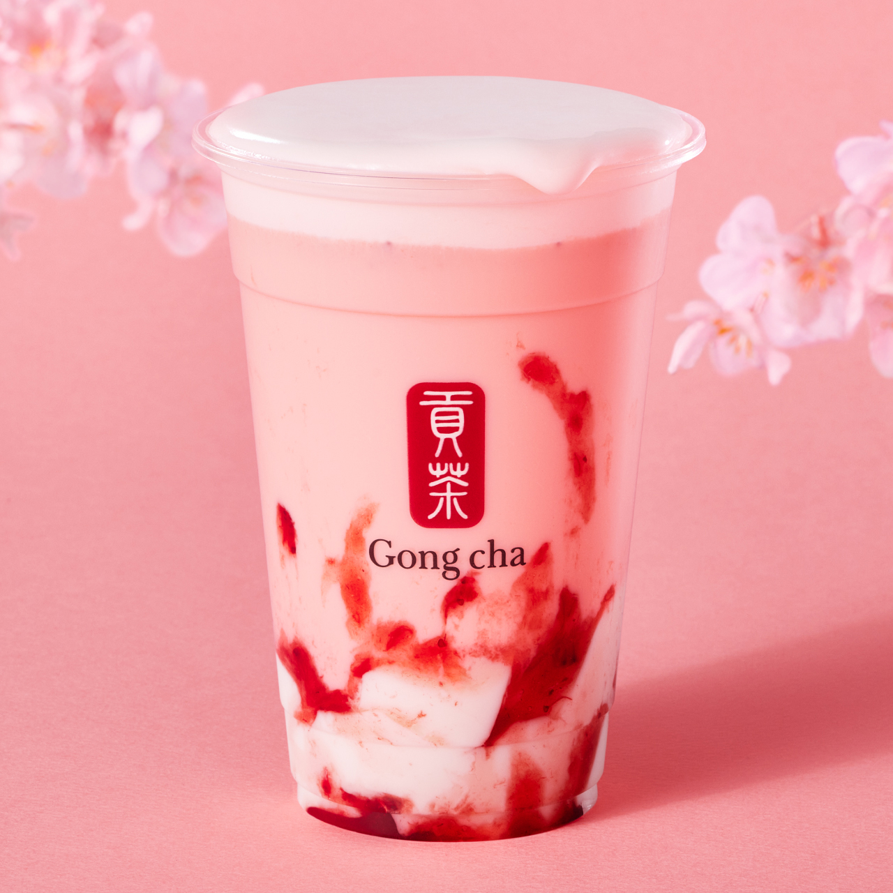 Gong cha(ゴンチャ)史上最大HIT「いちご杏仁 ミルクティー＆フローズン」今年も登場！“とろぷる”食感の杏仁豆腐がたまらない♪ ...