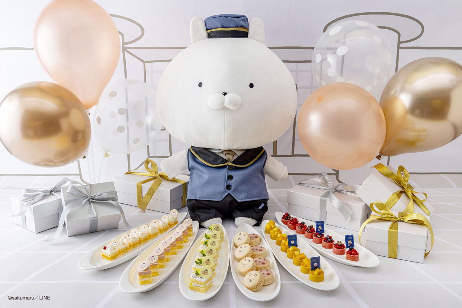 うさまるがホテリエになってお出迎え♪ 「スペシャルプレート 