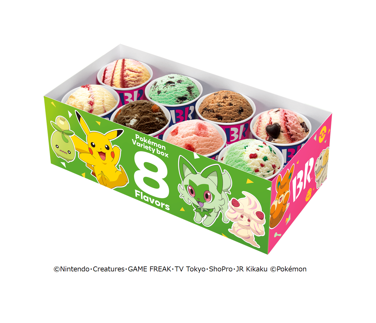 今年はピカチュウとニャオハをイメージしたポケモンアイス登場 
