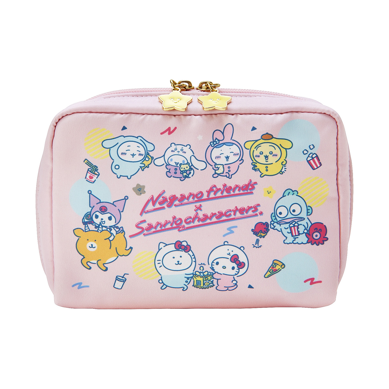 ナガノのくまたちやサンリオキャラがパジャマを着たり、夜食を一緒に  