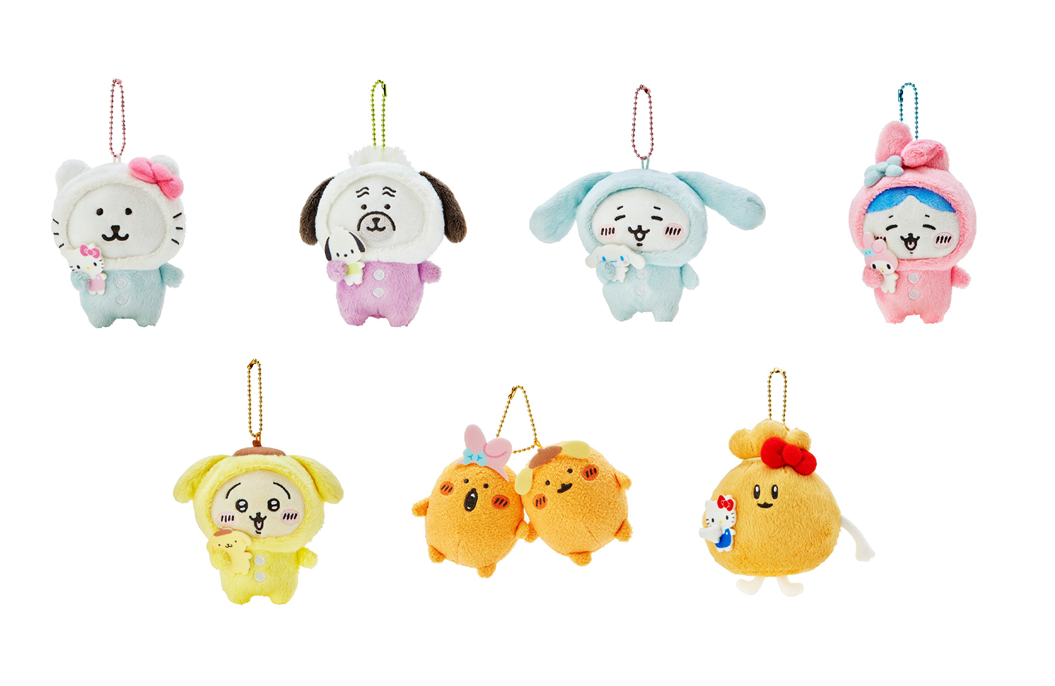 ナガノのくまたちやサンリオキャラがパジャマを着たり、夜食を一緒に 