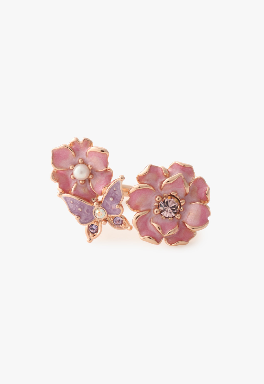 通信販売 ANNA SUI 八重桜モチーフ ピアス 【公式通販】