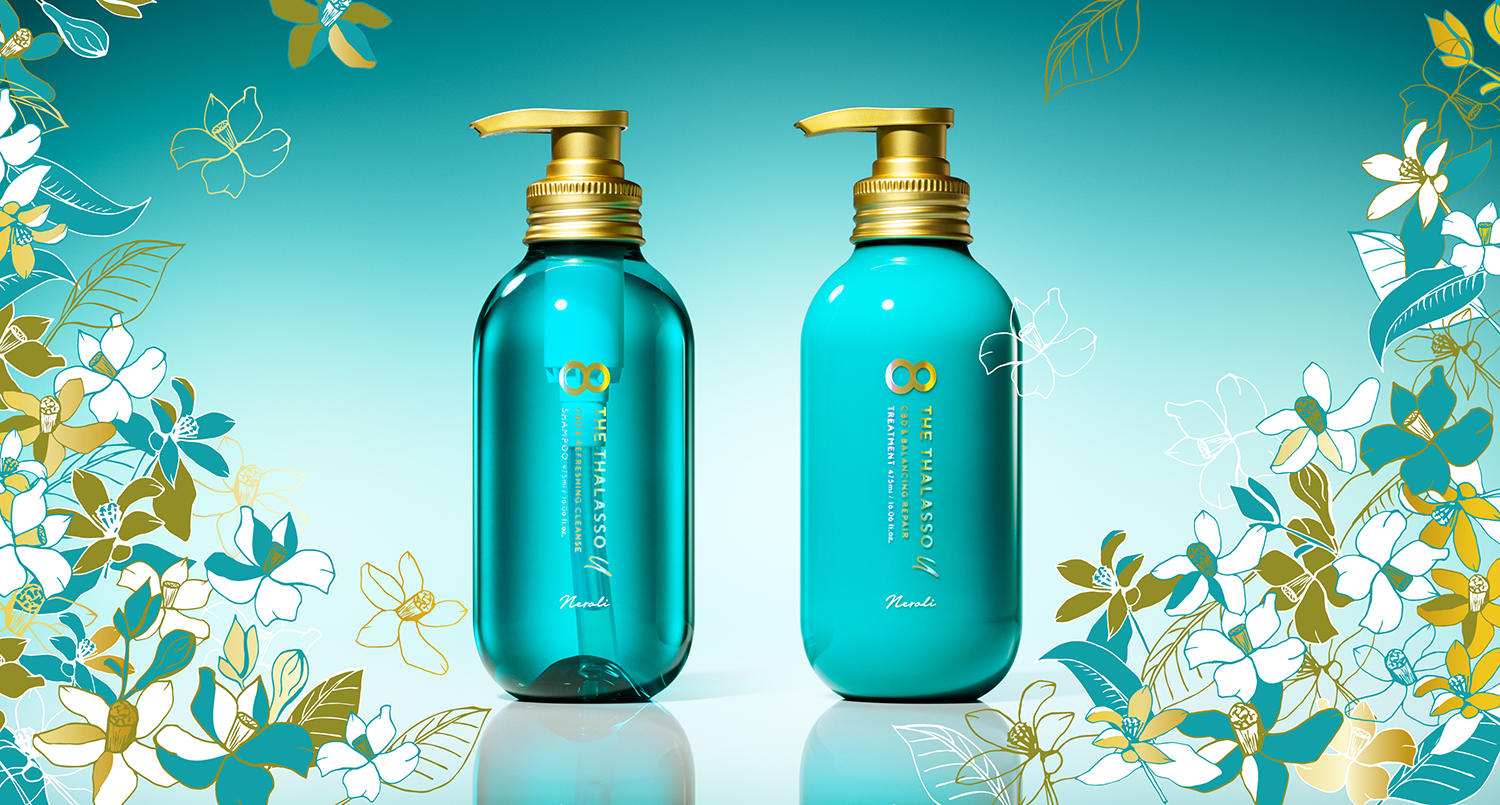 THE THALASSO シャンプー、リートメント　大容量詰替セット 新品1200ml モイスト エイトザタラソ シャンプー トリートメント