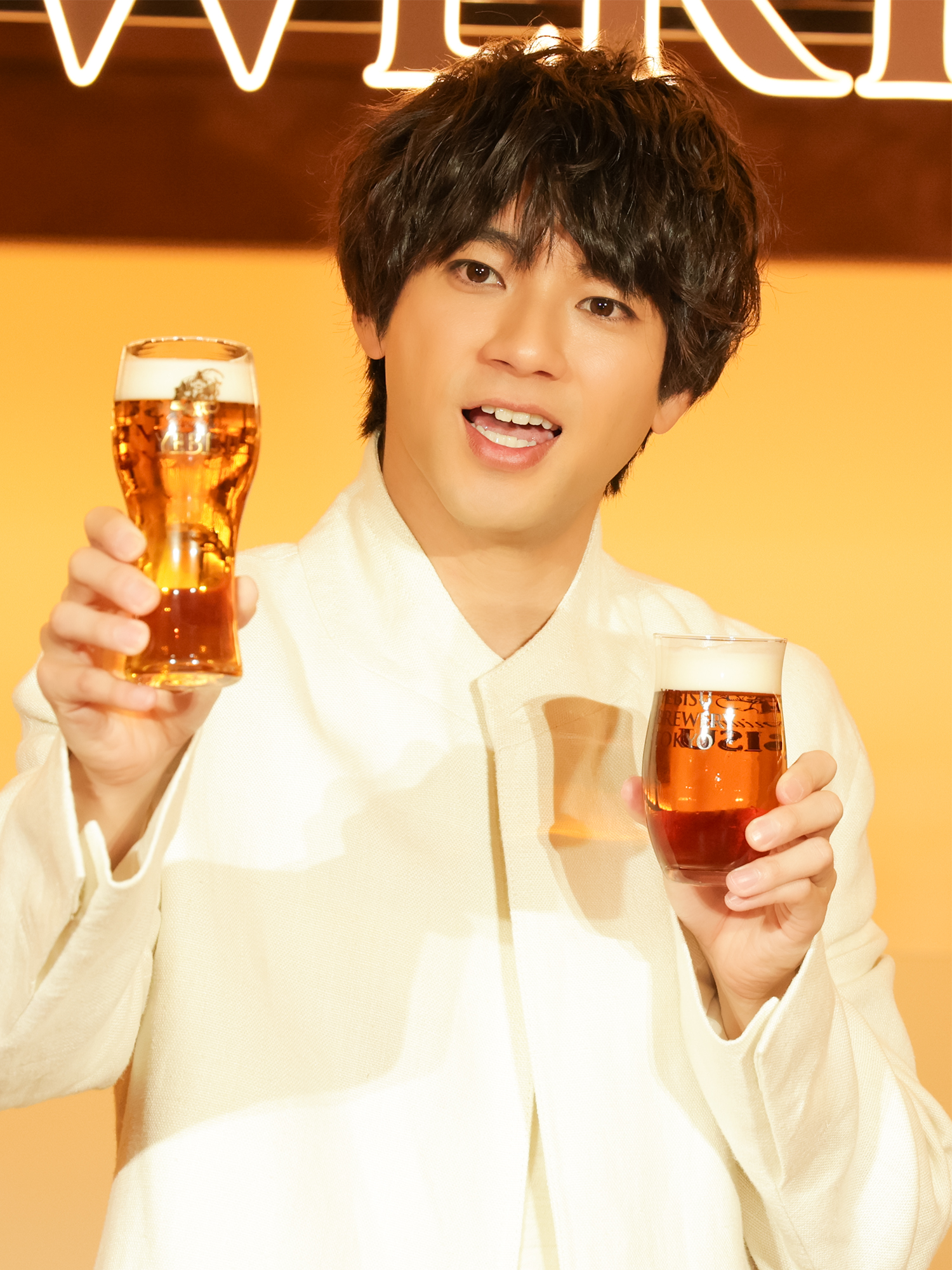 イベントレポ＞アンバサダー・山田裕貴が初注ぎ！限定のヱビスビールを 
