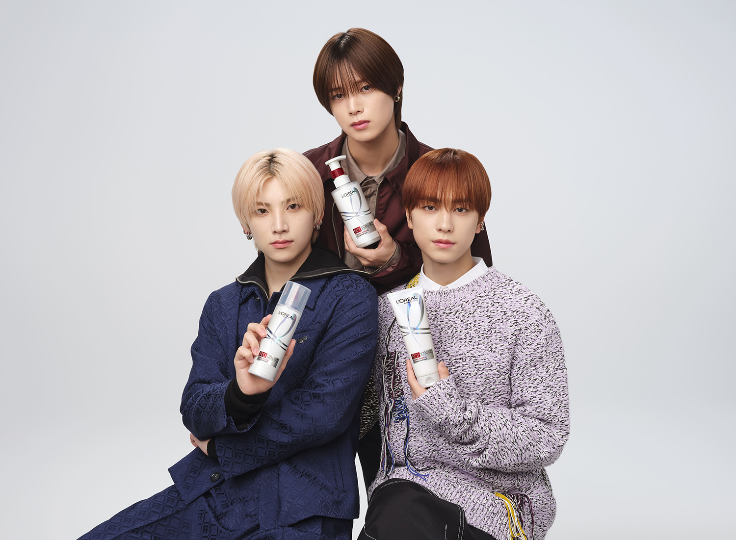 &TEAMの K、YUMA、TAKIがロレアル パリ「ボンド リペア」広告モデルに 