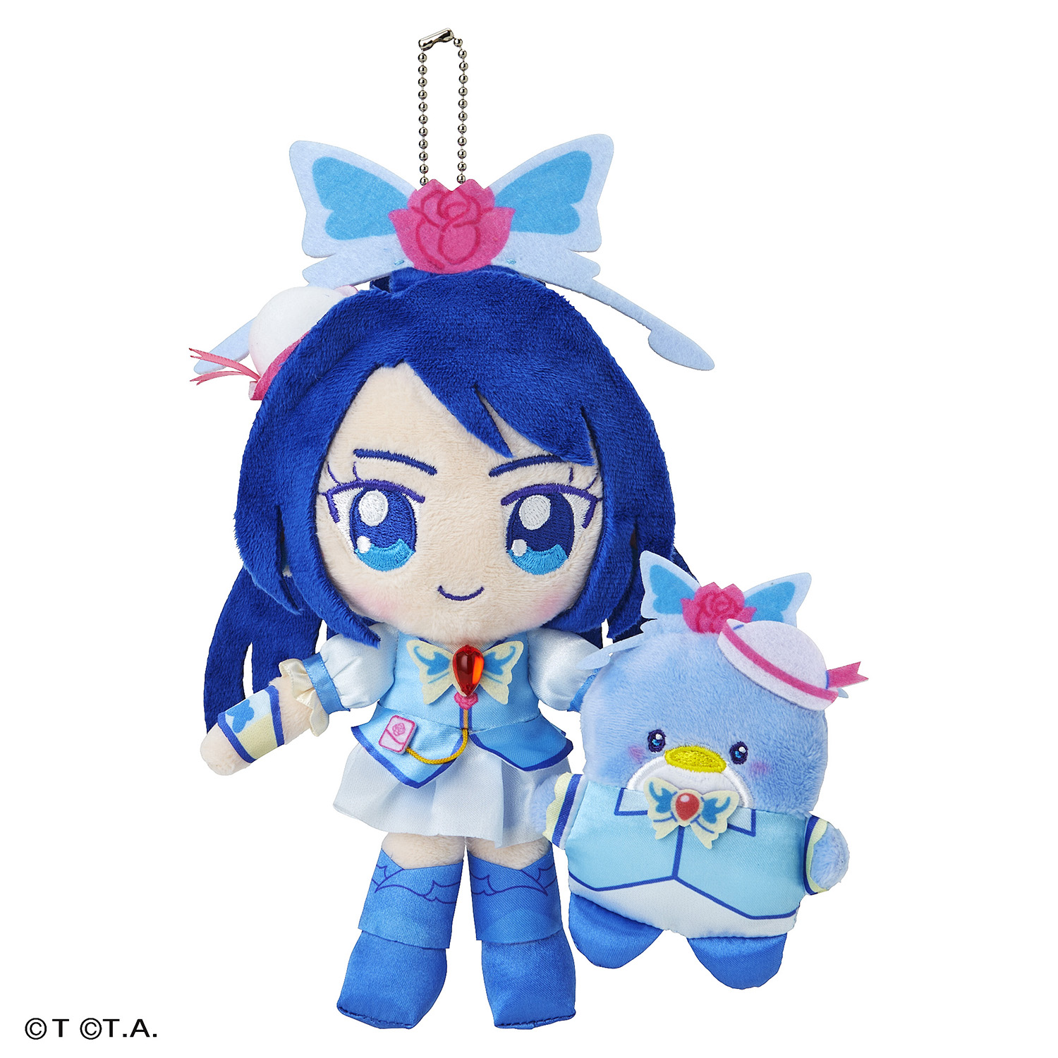 サンリオ　プリキュア5 マスコットホルダー　ぬいぐるみ　キュアアクア