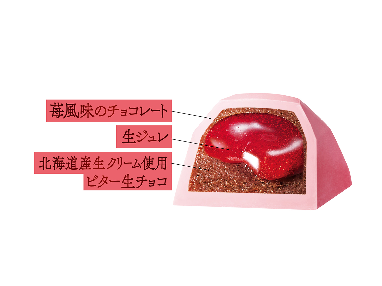 美しい見た目と苺の濃厚な味わい！一粒で苺の風味を贅沢に楽しめる、生 