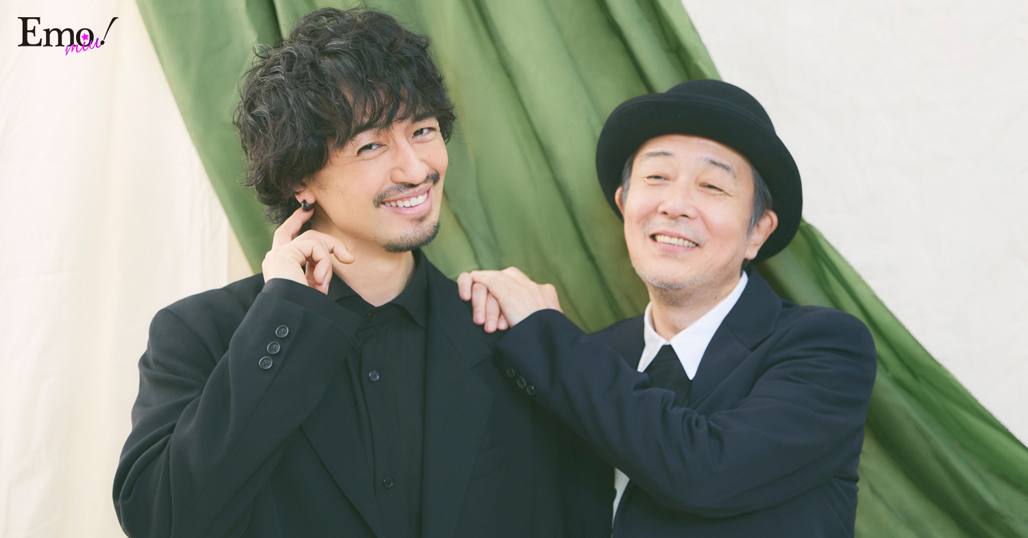 【リリー・フランキー×斎藤工インタビュー】「べったら漬けがうまくてね、って言ってもね……」息がぴったりなおふたりの爆笑トークが止まらない？＜FODオリジナルドラマ『ペンション・恋は桃色season3』＞ | Emo!miu｜エモミュー