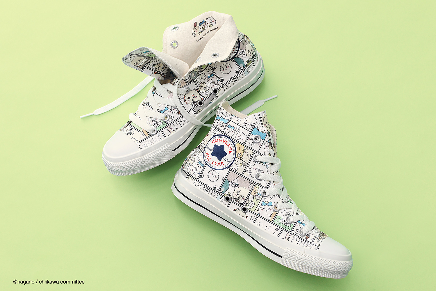 CONVERSE(コンバース)の「ALL STAR」に付け替えできる＜ちいかわ＞や 