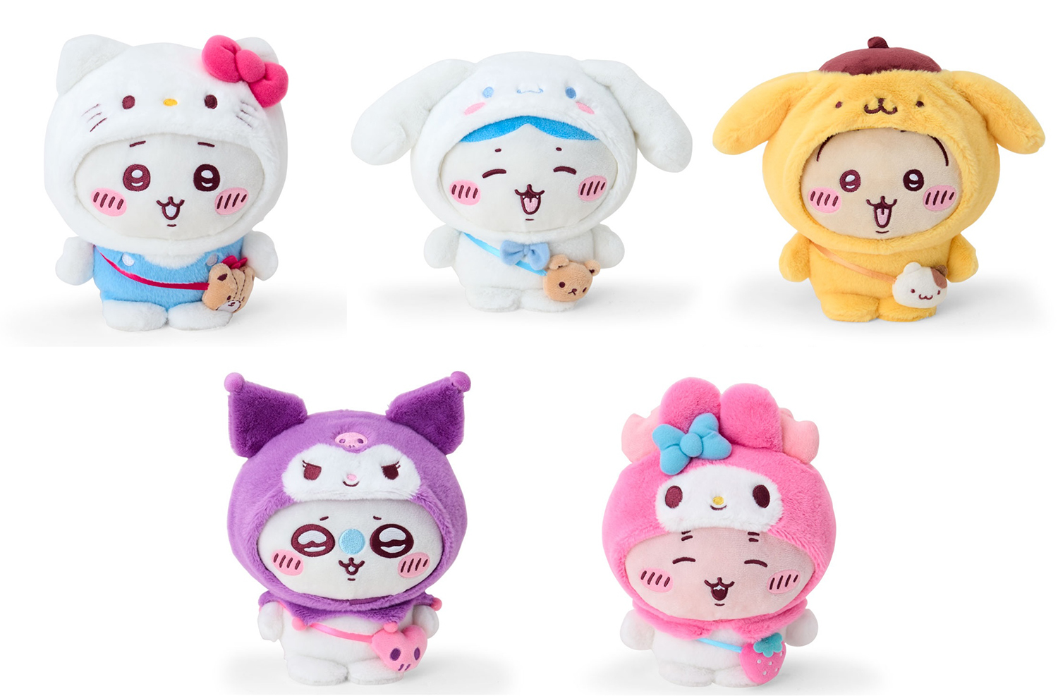 新品　ちいかわ　サンリオ　ハローキティー　キーホルダー　ストラップ　可愛すぎる！ : ハローキティ キティ ハチワレ ちいかわ ナガノ