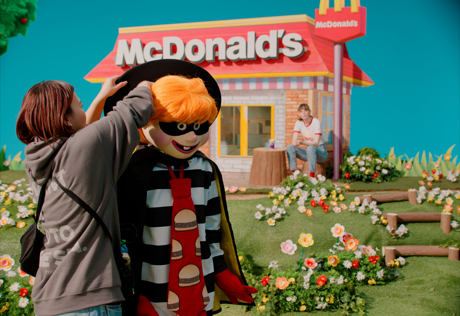 スーパーレア マクドナルド タペストリー ディスプレイ 看板 グリマス 