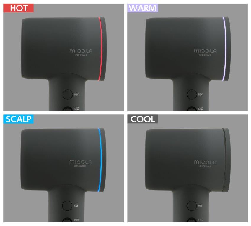 お値下げしました！micolaクイックイオンドライヤーHDR-M301ラベンダー hocoアイリス オーヤマ MICOLAドライヤー : MiCOLA