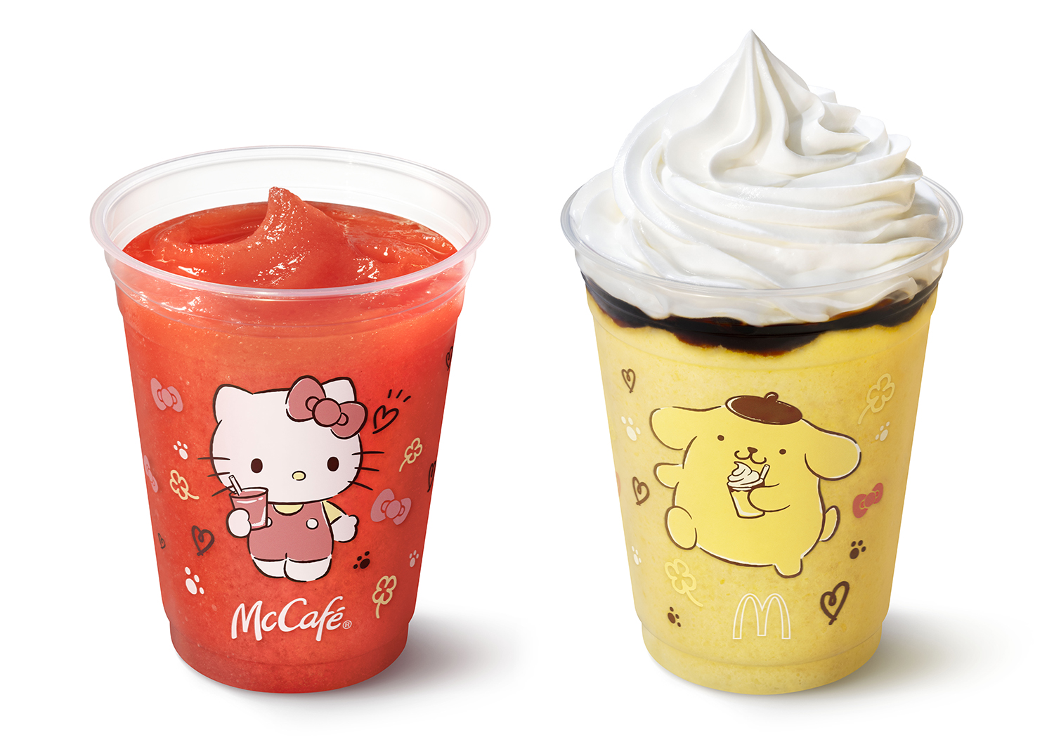 マックカフェ初“ハローキティ＆ポムポムプリン”コラボ！マクドナルド 