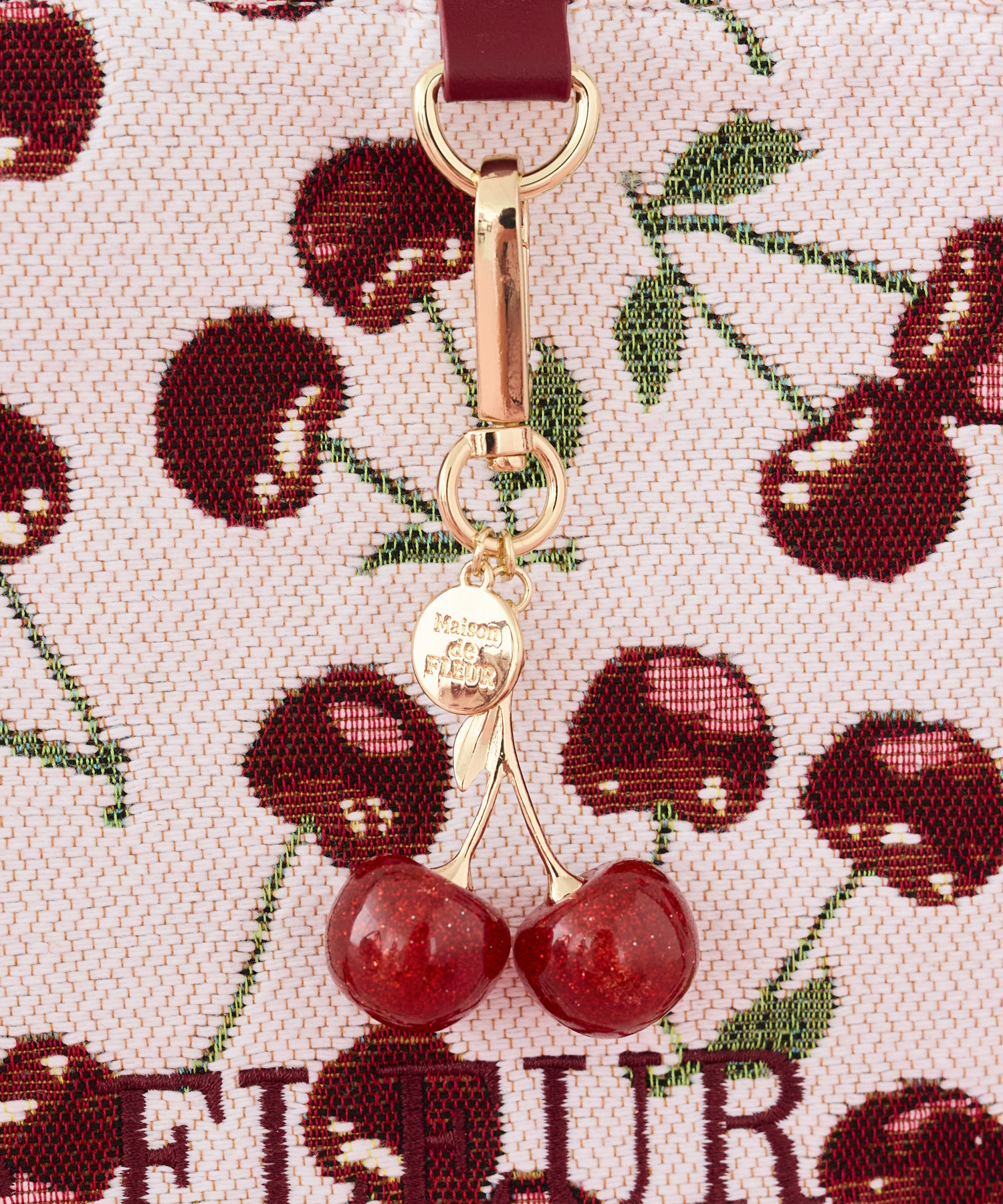 大人かわいいゴブラン織り×チェリー柄！Maison de FLEUR(メゾン ド 