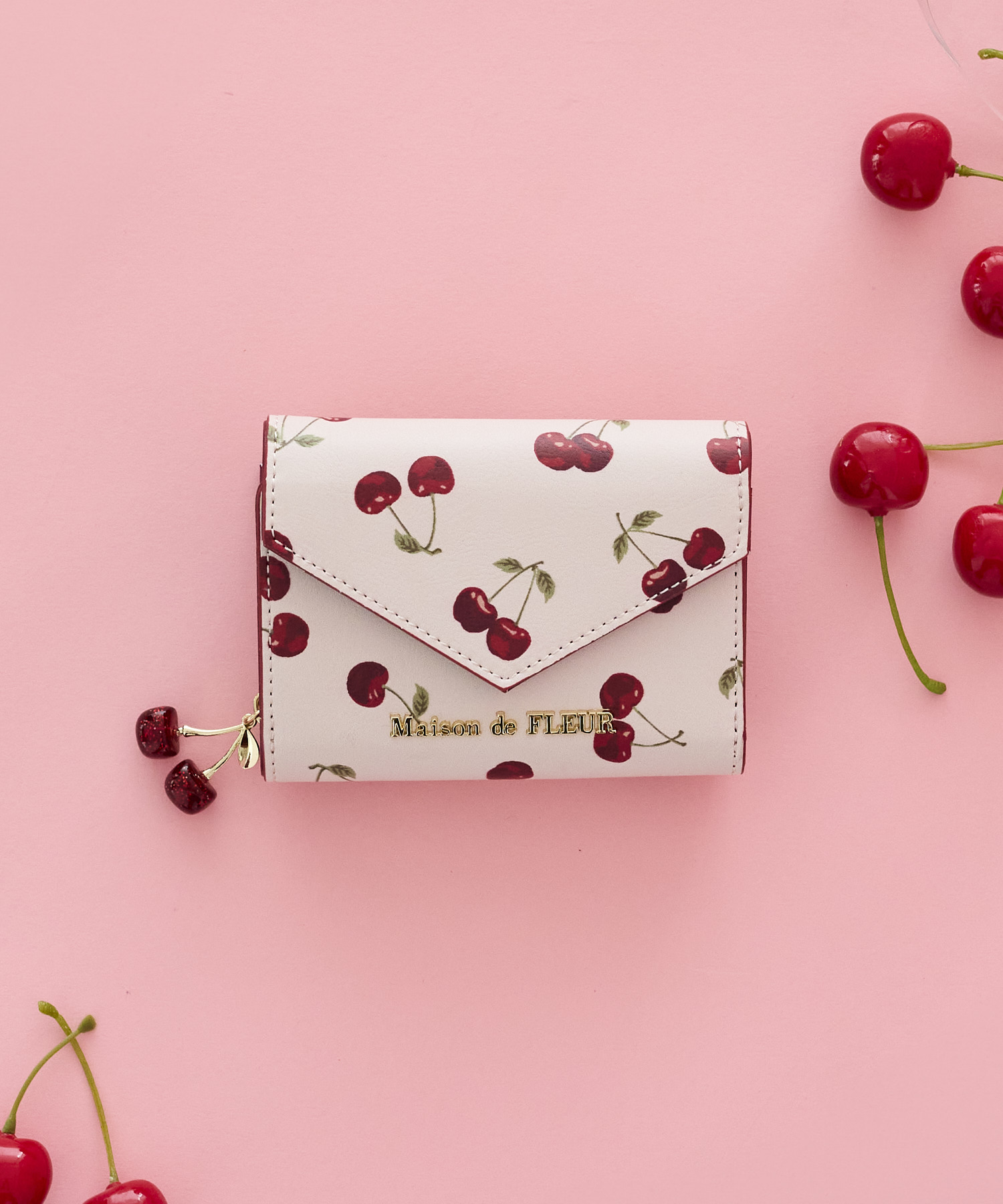 大人かわいいゴブラン織り×チェリー柄！Maison de FLEUR(メゾン ド 